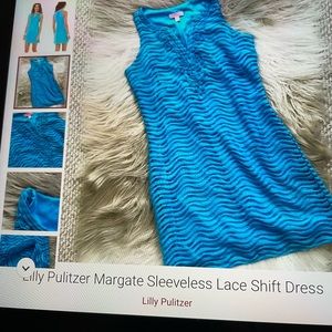 Blue Lily Pulitzer sleeveless dress, size L